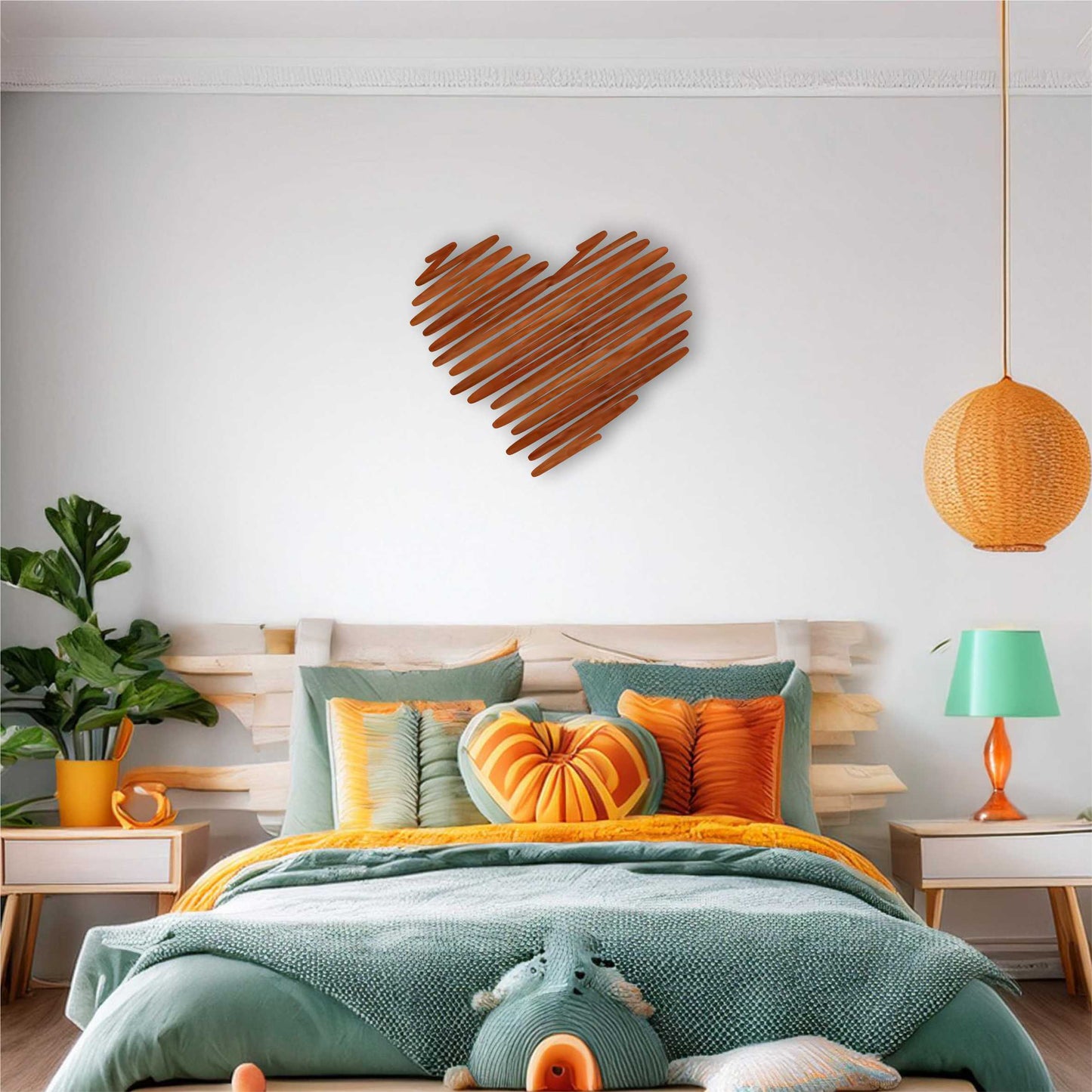 Squiggle Heart Wall Art