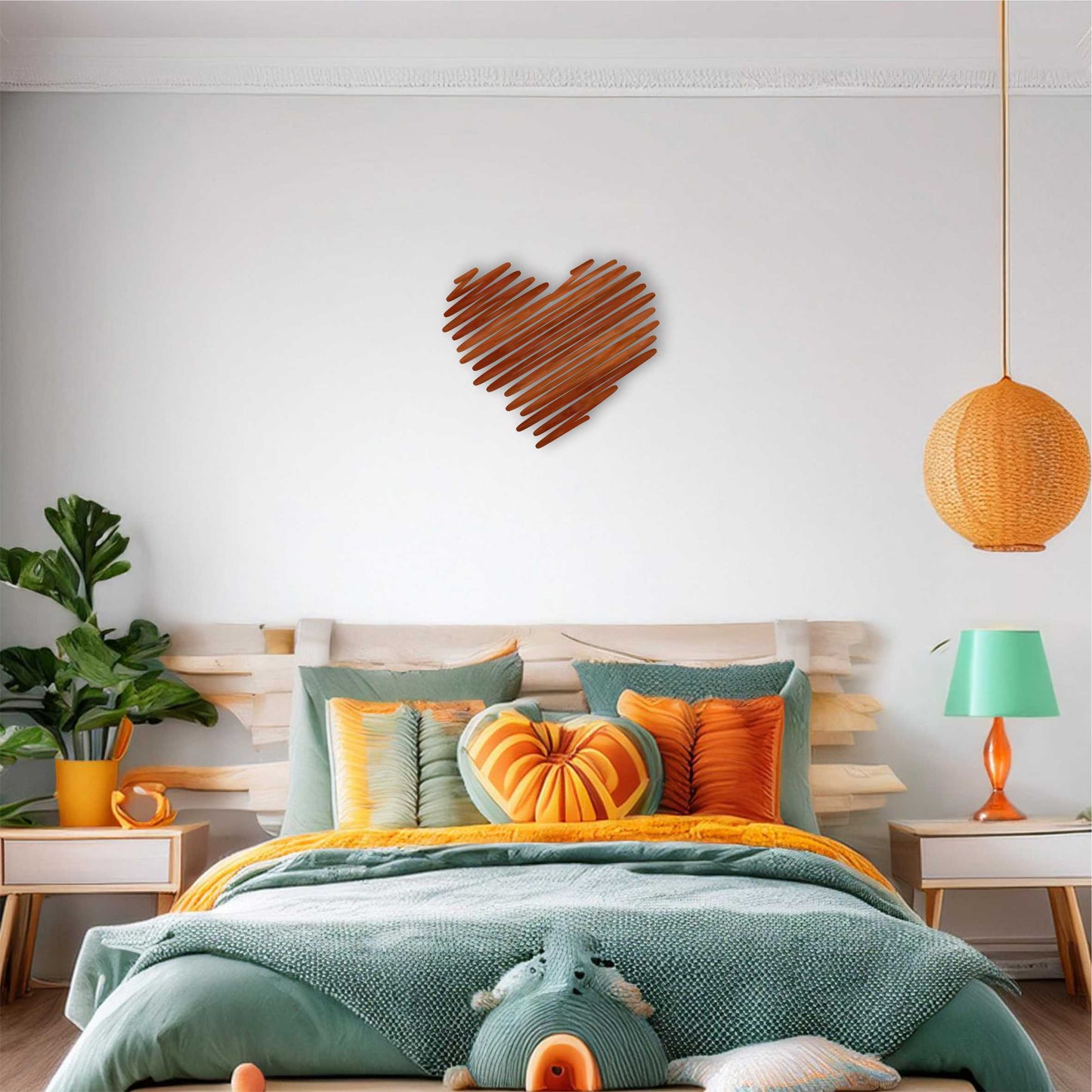 Squiggle Heart Wall Art