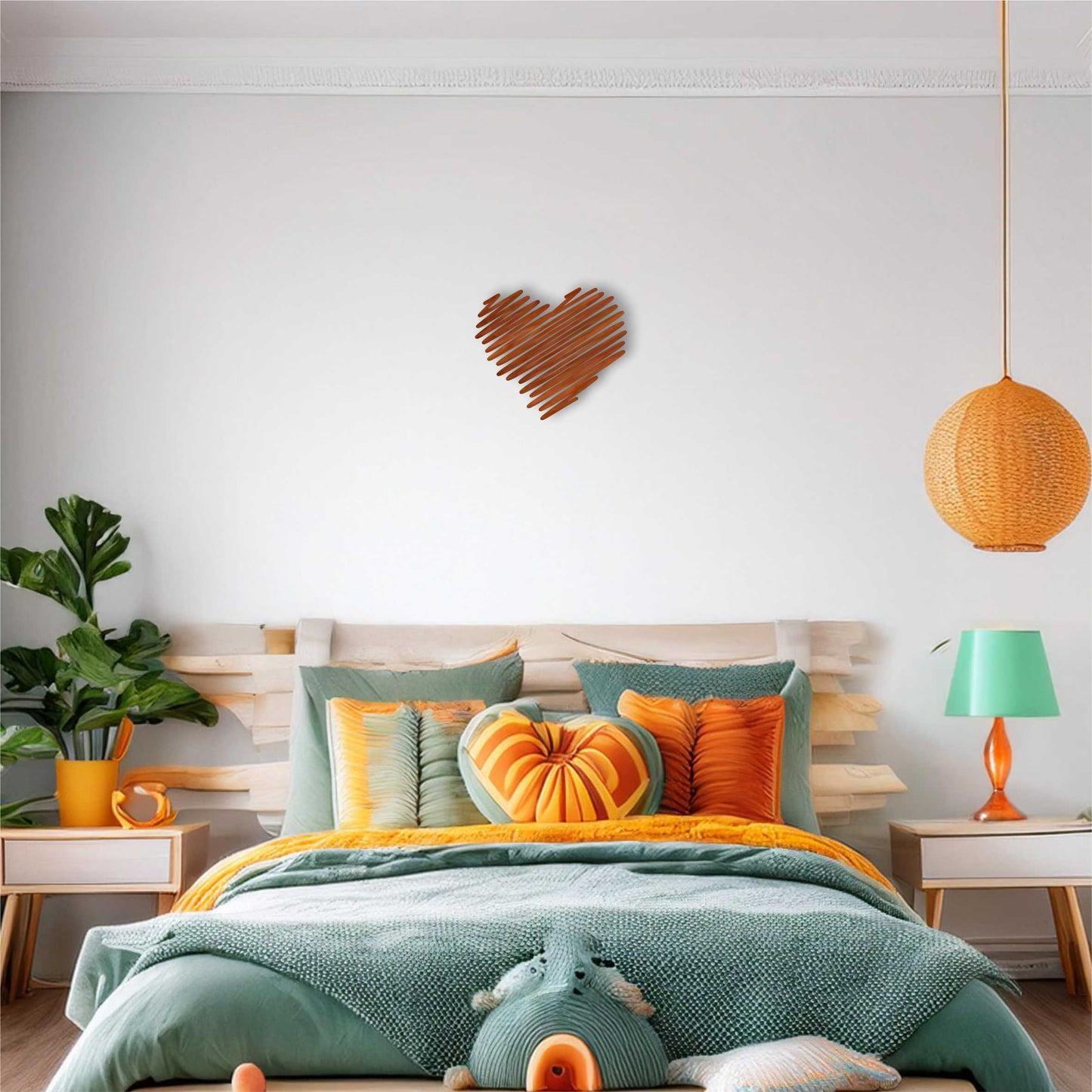 Squiggle Heart Wall Art
