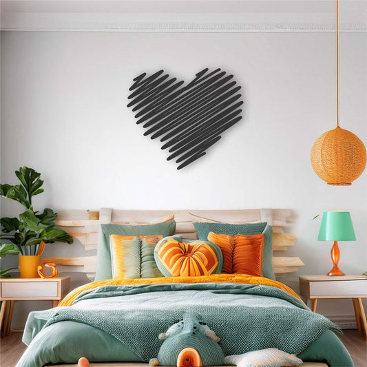 Squiggle Heart Wall Art