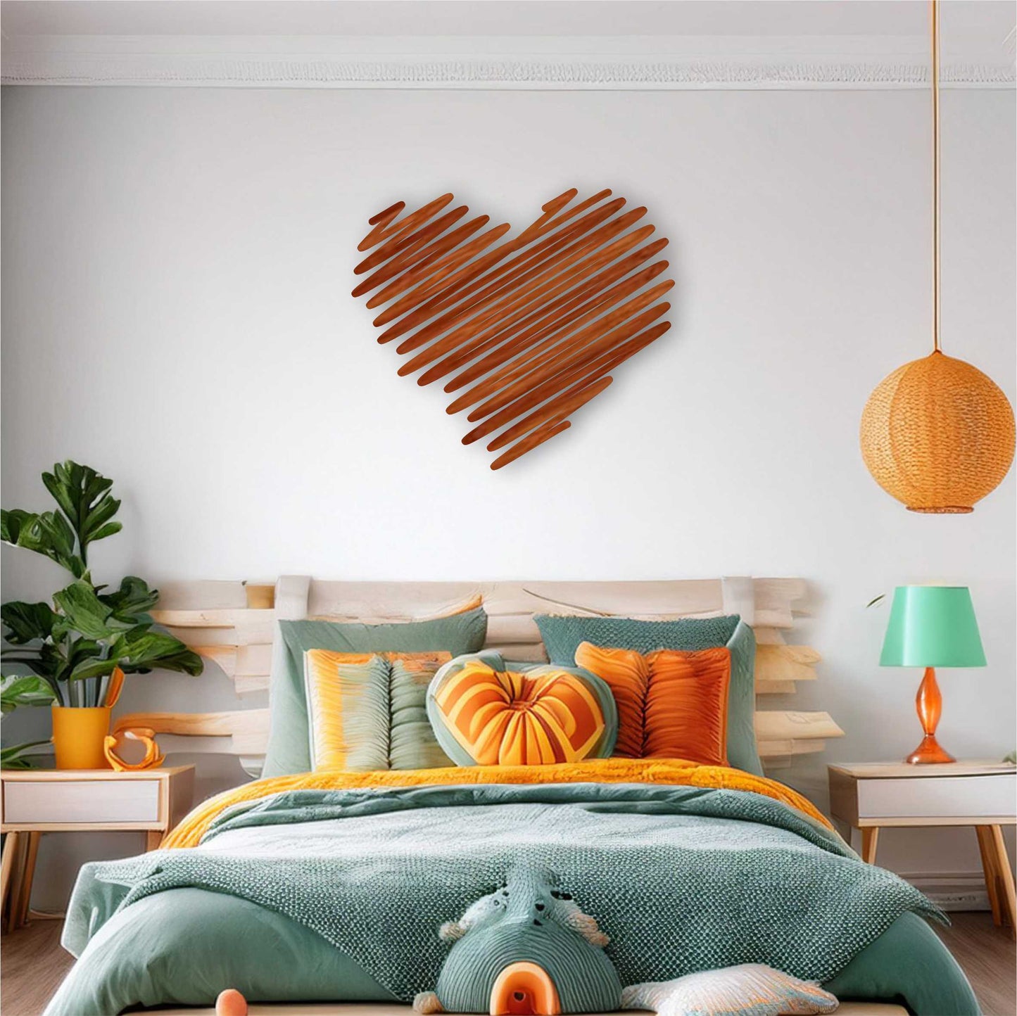 Squiggle Heart Wall Art